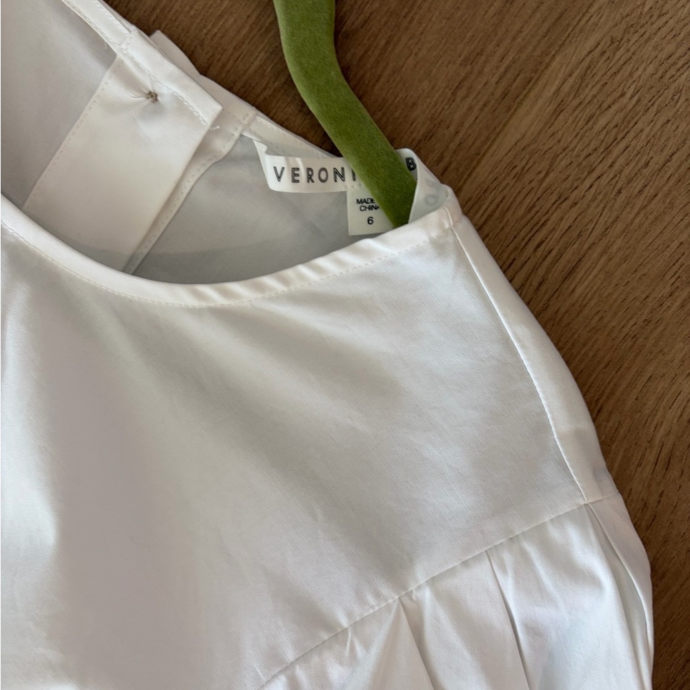 VERONICA BEARD Clarke White Button-Back Women's Top Size 6 $295 - Picture 7 of 10